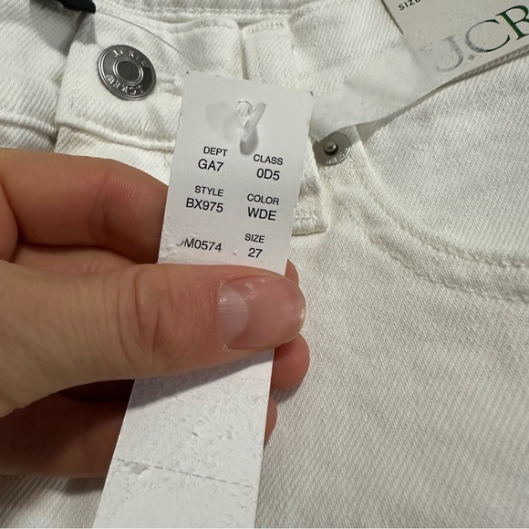 J crew Classic straight jean in white - Picture 5 of 5